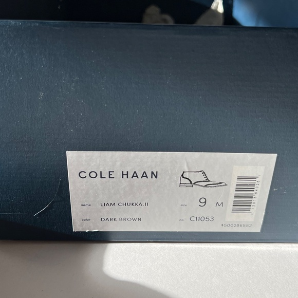 Cole Haan Modern Wingtip Leather Boots.  Men’s US SIze 9 - Picture 8 of 9